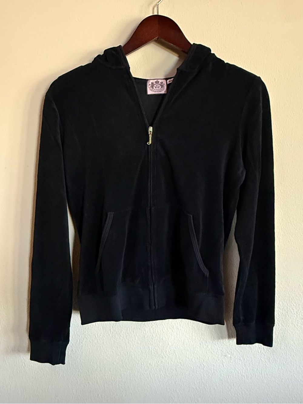Y2K Black Zip Hoodie Jacket